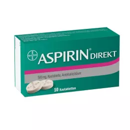 ASPIRIN Direkt närimistabletid, 10 tk