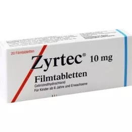 ZYRTEC kilega kaetud tabletid, 20 tk