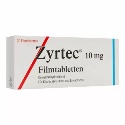 ZYRTEC Õhukese polümeerikattega tabletid, 20 tk