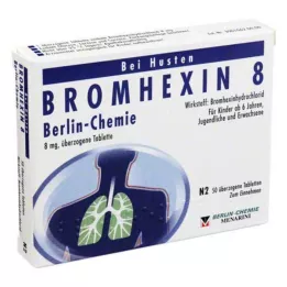 BROMHEXIN 8 Berlin Chemie kaetud tabletti, 50 tk