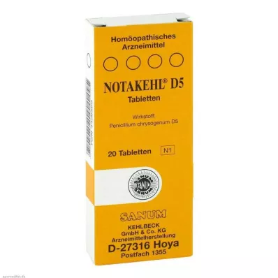 NOTAKEHL D 5 tabletti, 20 tk NOTAKEHL D 5 tabletti, 20 tk