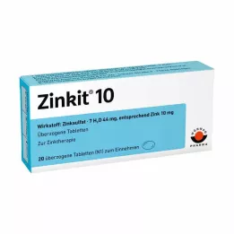 ZINKIT 10 kaetud tabletti, 20 tk