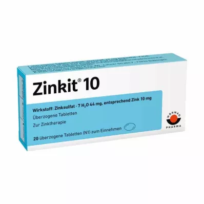 ZINKIT 10 kaetud tabletti, 20 tk
