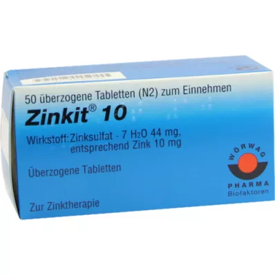 Zinkit 10 kaetud tabletti, 50 tk