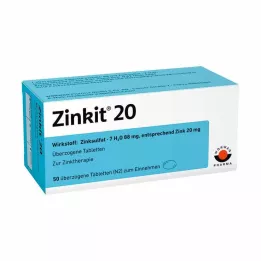 ZINKIT 20 kaetud tabletti, 50 tk