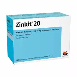 ZINKIT 20 kaetud tabletti, 100 tk
