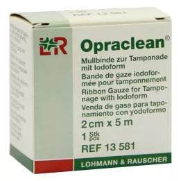 OPRACLEAN Marli side tampoonile jodoformiga 2 cm x 5 m, 1 tk