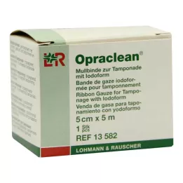 OPRACLEAN Marli side tampoonile jodoformiga 5 cm x 5 m, 1 tk