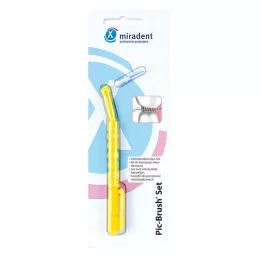 MIRADENT Interd.Pic-Brush Set kollane, 1 tk