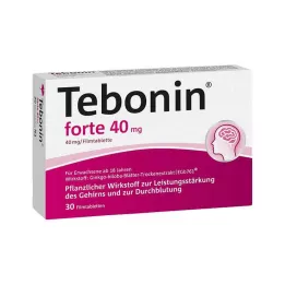 TEBONIN forte 40 mg õhukese polümeerikattega tabletid, 30 tk