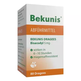 BEKUNIS Bisacodyl Dragees 5 mg gastroresistentsed tabletid, 80 tk