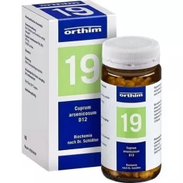 BIOCHEMIE Orthim 19 Cuprum arsenicosum D 12 tabletti, 400 tk