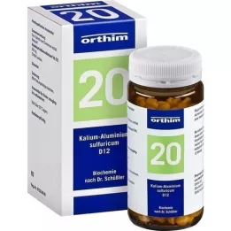 BIOCHEMIE Orthim 20 kaaliumi alumiinium.Sulfur.D 12 Table., 400 tk