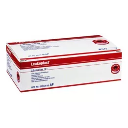 LEUKOPLAST 2,5 cmx5 m, 12 tükki