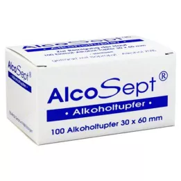 ALKOHOLTUPFER Alcosept, 100 tk