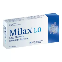 MILAX 1,0 suposiiti, 10 tk