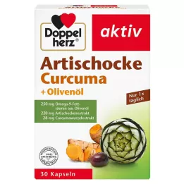 DOPPELHERZ Artišokk+oliiviõli+kurkumakapslid, 30 tk