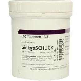 GINKGOSCHUCK Tabletid, 500 tk