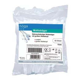WATTETRÄGER 15 cm suure puuvillase peaga, 50 tk