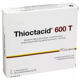 THIOCTACID 600 T süstelahus, 5X24 ml