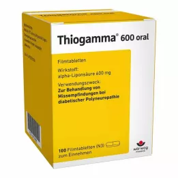 THIOGAMMA 600 suukaudset õhukese polümeerikattega tabletti, 100 tk
