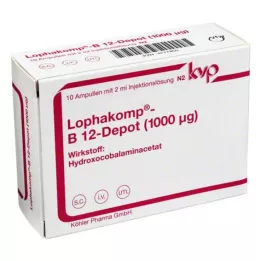 LOPHAKOMP B 12 Depoo 1000 μg süstelahus, 10X2 ml
