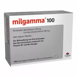 MILGAMMA 100 mg kaetud tabletid, 100 tk