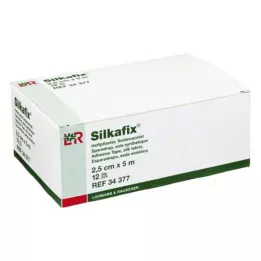 SILKAFIX Klambrid 2,5 cm x 5 m papist südamik, 12 tk