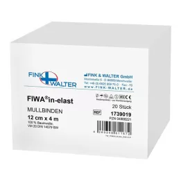 MULLBINDEN 12 cmx4 m 100% puuvill, 20 tk
