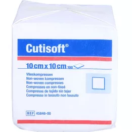 CUTISOFT Vlies surub kokku 10x10 cm keet, 100 tk