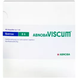 ABNOBAVISCUM Quercus D 6 ampulli, 48 tk