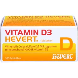 VITAMIN D3 HEVERT tabletid, 100 tk