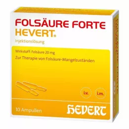FOLSÄURE HEVERT forte ampullid, 10X2 ml