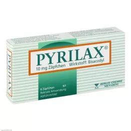 PYRILAX 10 mg ravimküünlad, 6 tk