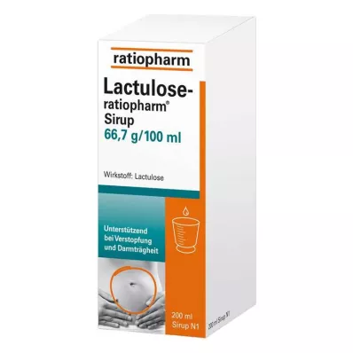 LACTULOSE-ratiopharm siirup, 200 ml