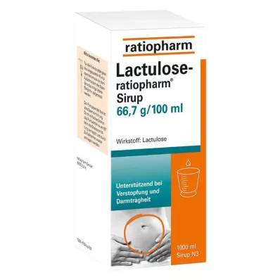LACTULOSE-ratiopharm siirup, 1000 ml