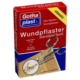 GOTHAPLAST Haavaplaaster 6 cm x 1 m lõigatud, 1 tk