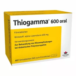 THIOGAMMA 600 suukaudset õhukese polümeerikattega tabletti, 60 tk
