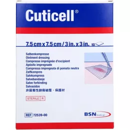 CUTICELL Salvikompressid 7,5x7,5 cm, 10 tk