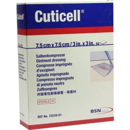 CUTICELL Salvikompressid 7,5x7,5 cm, 50 tk