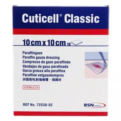 CUTICELL Klassikaline haavamarli 10x10 cm, 10 tk