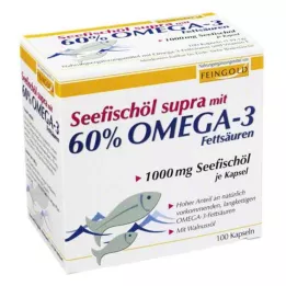 SEEFISCHÖL Supra 60% Omega-3 rasvadega, pehmed kapslid, 100 tk