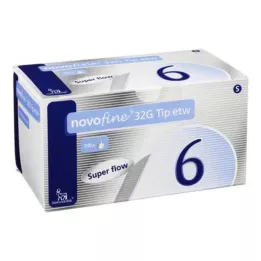 NOVOFINE 6 mm kanüülid 32 G otsaga etw, 100 tk