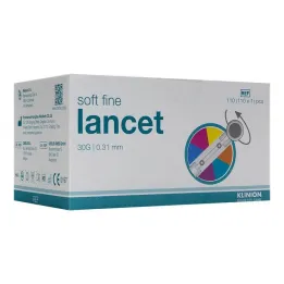 Klinion Soft peenvärvilised lansetid 30 G, 110 tk