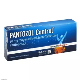 PANTOZOL Kontroll 20 mg gastroresistentsed tabletid, 7 tk