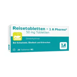 REISETABLETTEN-1A Pharma, 20 tk