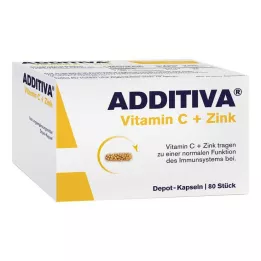 ADDITIVA C-vitamiini+tsinki depookapslid, reklaampakk, 80 tk