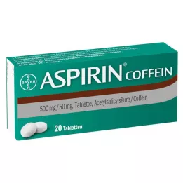 ASPIRIN kofeiini tabletid, 20 tk