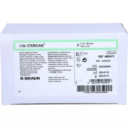 STERICAN kanüülid 14 Gx3 1/8 2,1x80 mm, 100 tk