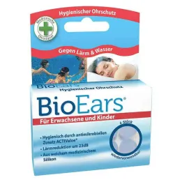 Bioears silikoonist kõrvatropid antimikroobsed, 6 tk